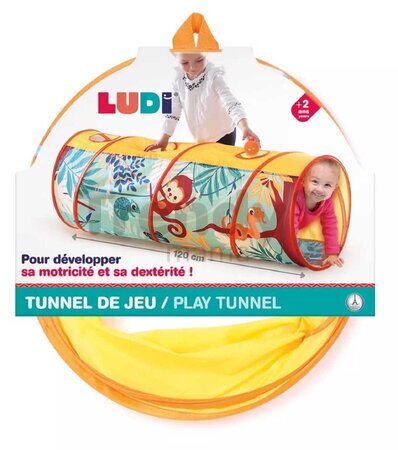 Preliezací tunel Jungle Play Tunnel Ludi 3 otvory od 24 mes