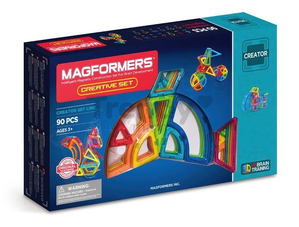 Stavebnica magnetická Kreatívna súprava Creative Set Magformers 90 dielov