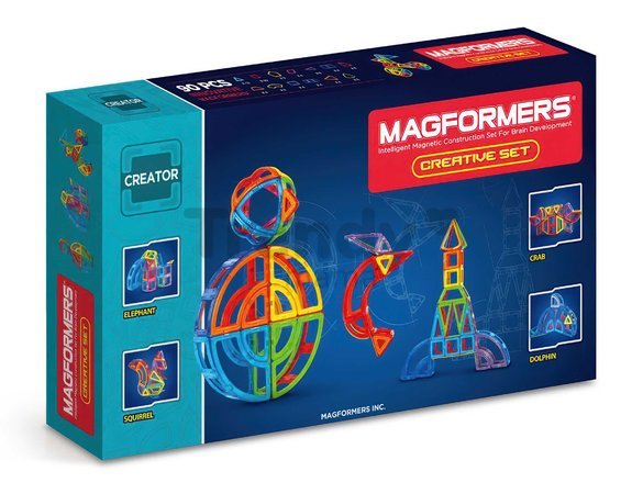 Stavebnica magnetická Kreatívna súprava Creative Set Magformers 90 dielov