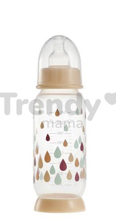 Nerozbitná dojčenská fľaša Beaba Rainbow 240 ml krémová od 0 mesiacov