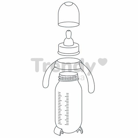 Nerozbitná dojčenská fľaša Beaba Zajačik 330 ml s držiakom žltá od 0 mesiacov