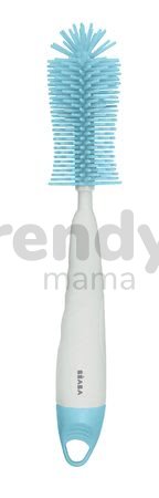 Čistiaca kefa Silicone Bottle Brush Beaba na čistenie dojčenských fliaš a cumlíkov biela 26 cm od 0 mes