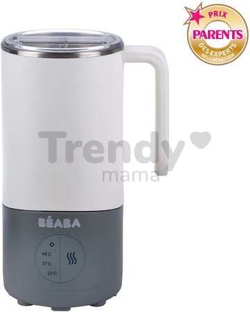 Príprava mlieka každého druhu Milk Prep® White Grey Beaba 420 ml nerezové 22°C/37°C/48°C sivé od 0 mes