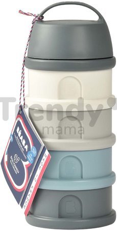 Dávkovač sušeného mlieka Formula Milk Container Beaba 4-dielny Mineral Grey Blue sivo-modrý od 0 mes
