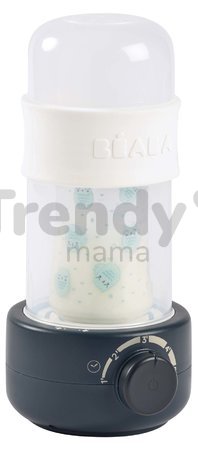 Ohrievač dojčenských fliaš a sterilizátor Baby Milk Second Ultra Fast Bottle Warmer Beaba Night Blue ultra rýchly modro-biely od 0 mes