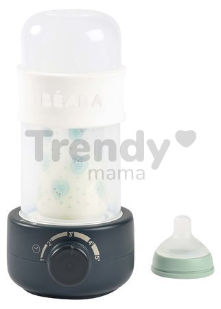 Ohrievač dojčenských fliaš a sterilizátor Baby Milk Second Ultra Fast Bottle Warmer Beaba Night Blue ultra rýchly modro-biely od 0 mes