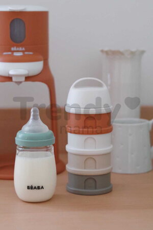 Dávkovač sušeného mlieka Formula Milk Container Cotton White Terracotta Beaba 4 dielny oranžovo-hnedý od 0 mes BE911728