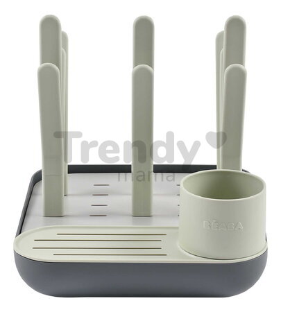 Odkvapkávač dojčenských fliaš Forest Draining Rack Misty Mineral Beaba modulárny na 6 fliaš zelený od 0 mes BE911729