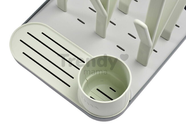 Odkvapkávač dojčenských fliaš Forest Draining Rack Misty Mineral Beaba modulárny na 6 fliaš zelený od 0 mes BE911729
