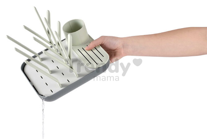 Odkvapkávač dojčenských fliaš Forest Draining Rack Misty Mineral Beaba modulárny na 6 fliaš zelený od 0 mes BE911729