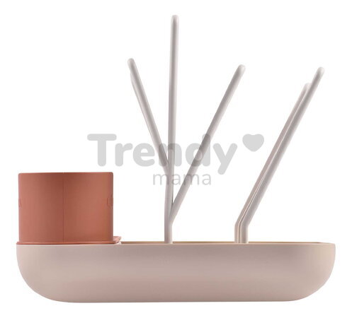 Odkvapkávač dojčenských fliaš Forest Draining Rack Terracotta Clay Beaba modulárny na 6 fliaš oranžový od 0 mes BE911730