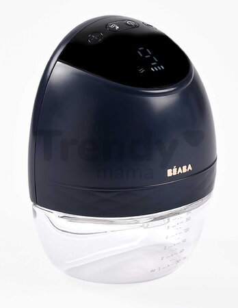 Odsávačka materského mlieka Hands-Free Electric Breast Pump Night Blue Beaba elektrická 3 režimy a 9 úrovní výkonu 180 ml BE911735