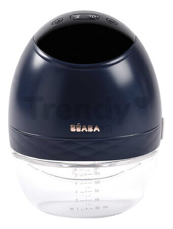Odsávačka materského mlieka Hands-Free Electric Breast Pump Night Blue Beaba elektrická 3 režimy a 9 úrovní výkonu 180 ml BE911735