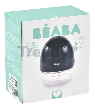 Odsávačka materského mlieka Hands-Free Electric Breast Pump Night Blue Beaba elektrická 3 režimy a 9 úrovní výkonu 180 ml BE911735