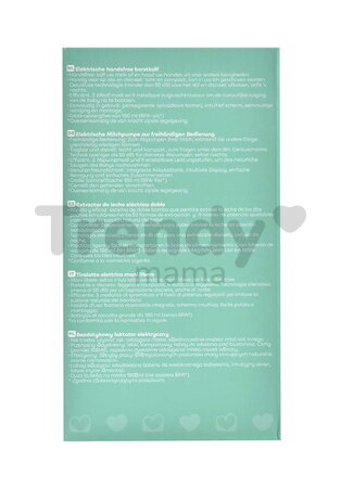 Odsávačka materského mlieka Hands-Free Electric Breast Pump Night Blue Beaba elektrická 3 režimy a 9 úrovní výkonu 180 ml BE911735