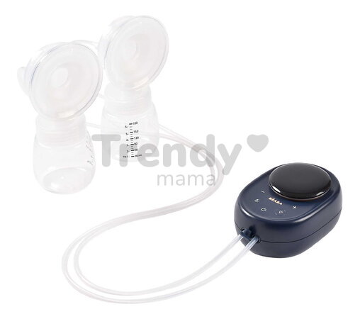 Odsávačka materského mlieka Double Electric Breast Pump Night Blue Beaba elektrická dvojitá 3 režimy a 9 úrovní výkonu 180 ml BE911736