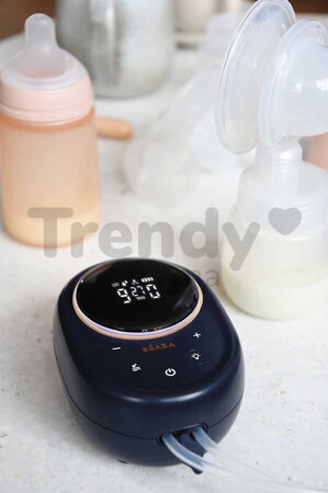 Odsávačka materského mlieka Double Electric Breast Pump Night Blue Beaba elektrická dvojitá 3 režimy a 9 úrovní výkonu 180 ml BE911736