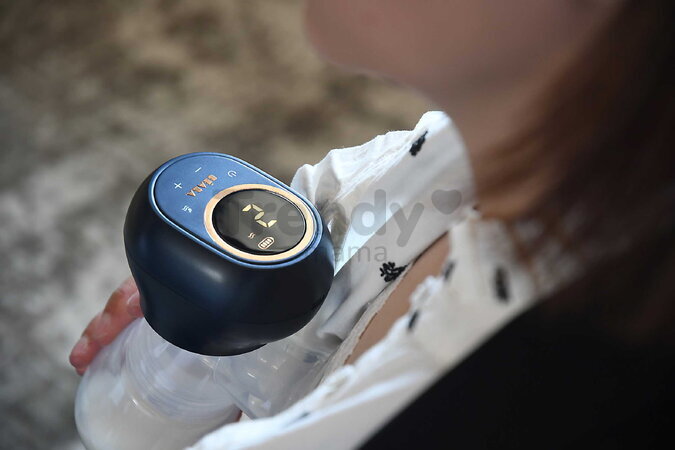 Odsávačka materského mlieka Single Electric Breast Pump Night Blue Beaba elektrická 3 režimy a 9 úrovní výkonu 180 ml BE911737