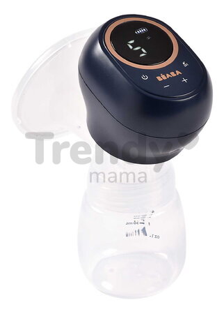 Odsávačka materského mlieka Single Electric Breast Pump Night Blue Beaba elektrická 3 režimy a 9 úrovní výkonu 180 ml BE911737