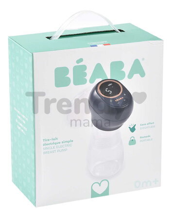 Odsávačka materského mlieka Single Electric Breast Pump Night Blue Beaba elektrická 3 režimy a 9 úrovní výkonu 180 ml BE911737