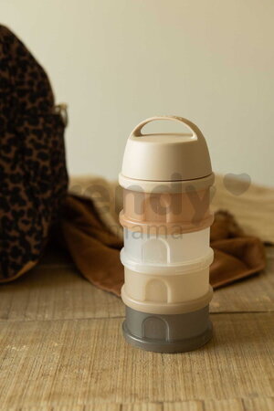 Dávkovač sušeného mlieka Formula Milk Container Translucent Clay Beaba 4 dielny hnedý od 0 mes BE911749