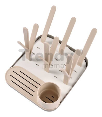Odkvapkávač dojčenských fliaš Forest Draining Rack Clay Gazelle Beaba modulárny na 6 fliaš béžový od 0 mes