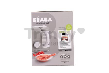 Parný varič a mixér Beaba Babycook® Duo Plus šedý dvojitý od 0 mesiacov