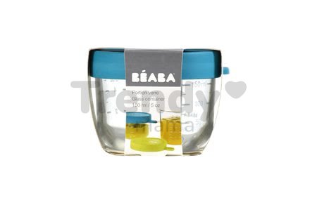 Dóza na jedlo Beaba 150 ml kvalitné sklo modrá od 0 mesiacov