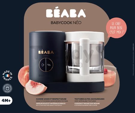 Parní vařič a mixér Beaba Babycook® Neo Night Blue modro-broskvový od 0 měsíců