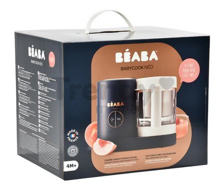 Parní vařič a mixér Beaba Babycook® Neo Night Blue modro-broskvový od 0 měsíců