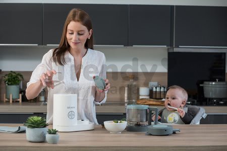 Parný varič a mixér Babycook® Neo Grey White Beaba šedo-strieborný od 0 mesiacov