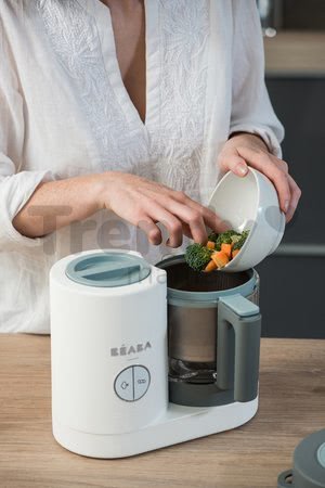 Parní vařič a mixér Beaba Babycook® Neo Grey White šedo-stříbrný od 0 měsíců