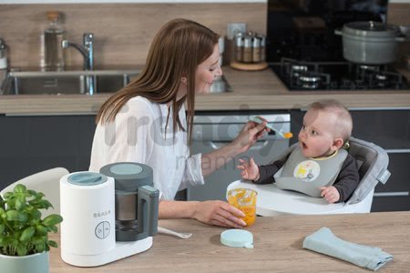 Parní vařič a mixér Beaba Babycook® Neo Grey White šedo-stříbrný od 0 měsíců