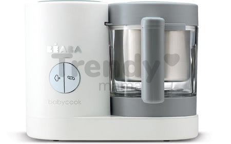 Parný varič a mixér Babycook® Neo Grey White Beaba šedo-strieborný od 0 mesiacov