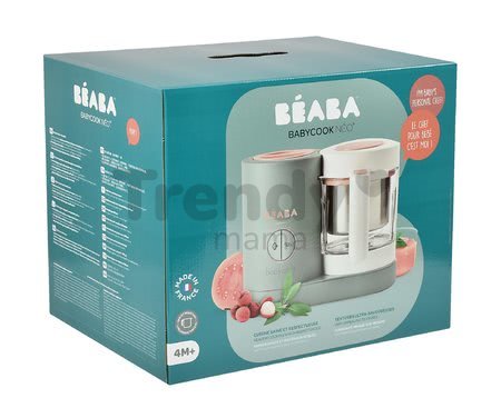 Parný varič a mixér Beaba Babycook® Neo Eucalyptus zeleno-strieborná od 0 mes