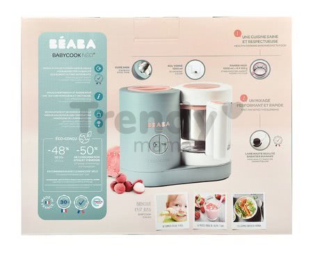 Parný varič a mixér Beaba Babycook® Neo Eucalyptus zeleno-strieborná od 0 mes