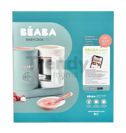 Parný varič a mixér Beaba Babycook® Neo Eucalyptus zeleno-strieborná od 0 mes