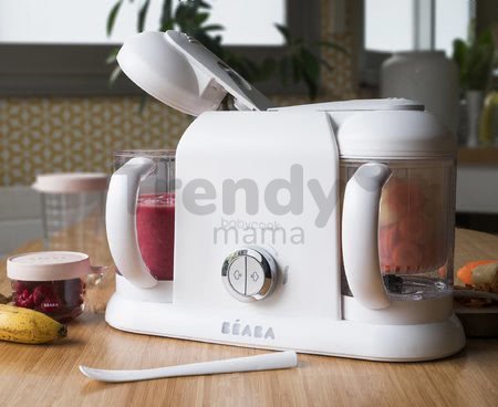 Parný varič a mixér Beaba Babycook® Duo Plus White Silver dvojitý od 0 mesiacov