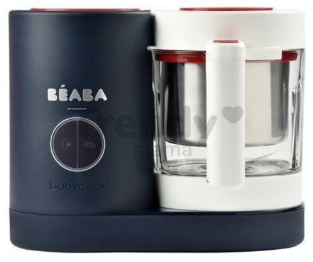 Parný varič a mixér Beaba Babycook® Neo French Touch limitovaná edícia modro-bordová od 0 mesiacov