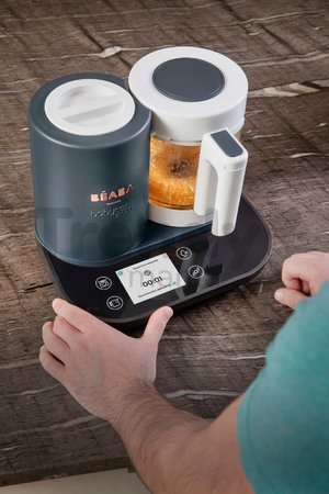 Parný varič a mixér Beaba Babycook Smart® Charcoal Grey čierno-biely