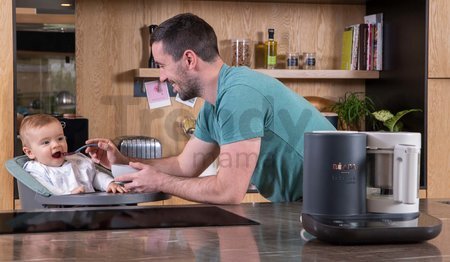 Parný varič a mixér Beaba Babycook Smart® Charcoal Grey čierno-biely