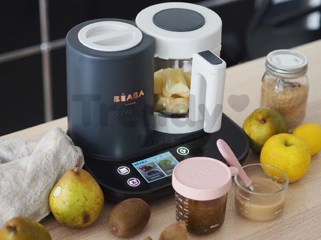 Parný varič a mixér Beaba Babycook Smart® Charcoal Grey čierno-biely