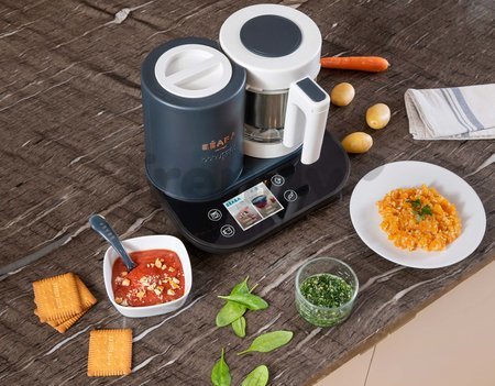 Parný varič a mixér Beaba Babycook Smart® Charcoal Grey čierno-biely