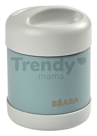 Termoska so širokým otvorom Beaba Stainless Steel Portion 300 ml eucalyptus z kvalitnej nehrdzavejúcej ocele zelená