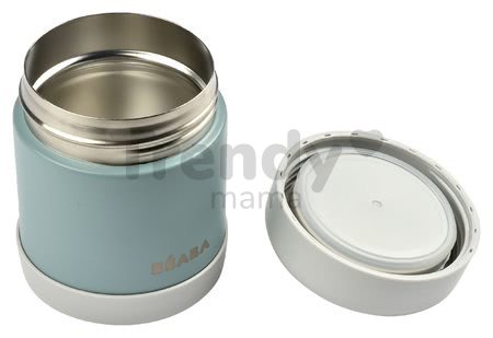 Termoska so širokým otvorom Beaba Stainless Steel Portion 300 ml eucalyptus z kvalitnej nehrdzavejúcej ocele zelená