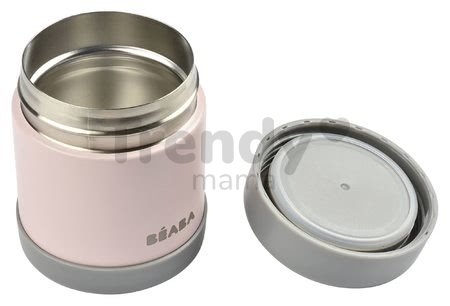 Termoska so širokým otvorom Beaba Stainless Steel Portion 300 ml Pink z kvalitnej nehrdzavejúcej ocele ružová