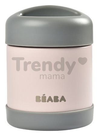 Termoska so širokým otvorom Beaba Stainless Steel Portion 300 ml Pink z kvalitnej nehrdzavejúcej ocele ružová