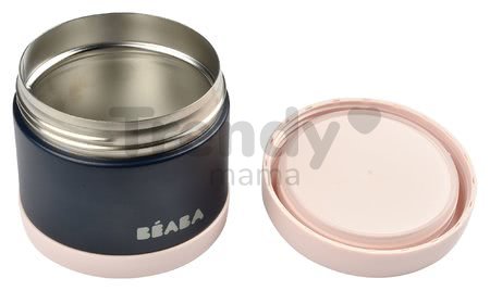 Termoska so širokým otvorom Beaba Stainless Steel Portion 500 ml Pink z kvalitnej nehrdzavejúcej ocele ružová