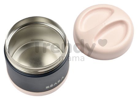 Termoska so širokým otvorom Beaba Stainless Steel Portion 500 ml Pink z kvalitnej nehrdzavejúcej ocele ružová