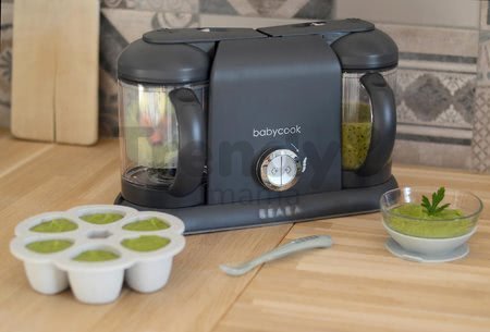 Parný varič a mixér Beaba Babycook® Duo Plus Dark Grey dvojitý